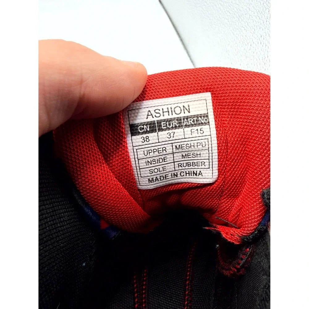 ASHION F15 Mens 37 Sneaker Blue Mesh High Top Lace Up Basketball Athletic‎ Shoes